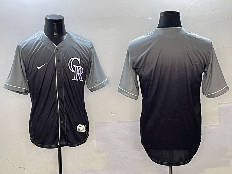 Men Colorado Rockies Blank Grey Drift Game 2025 Nike MLB Jersey style 1->colorado rockies->MLB Jersey